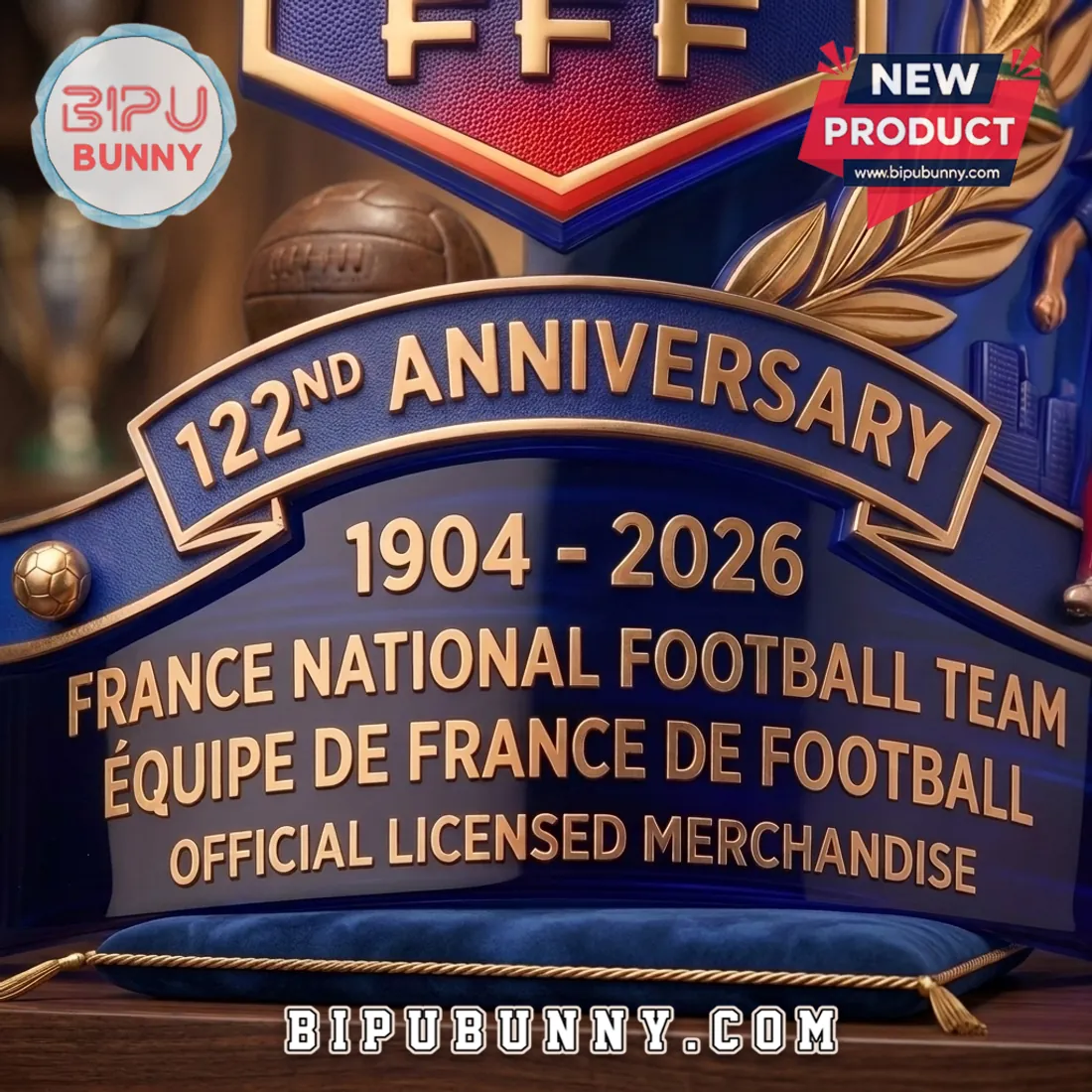 France National Football Team 122nd Anniversary Whiskey Glass France National Football Team 122nd Anniversary Whiskey Glass