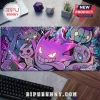 Extended desk mat featuring purple Gengar and Ghost-type Pokémon graphic on a dark textured background.!