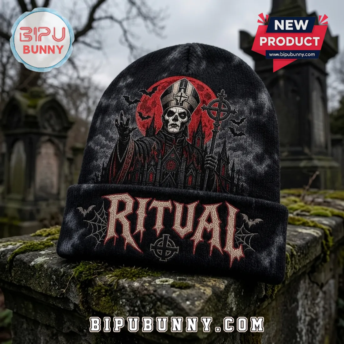 Ghost Band Halloween Beanie Hat 2026 Ghost Band Halloween Beanie Hat 2026