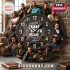 Grand Theft Auto wall clock featuring various game character portraits, a city map background, and analog clock hands.!