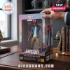 Grand Theft Auto VI Jason vinyl collectible figure in branded packaging with a blue short-sleeve shirt and tan pants.!