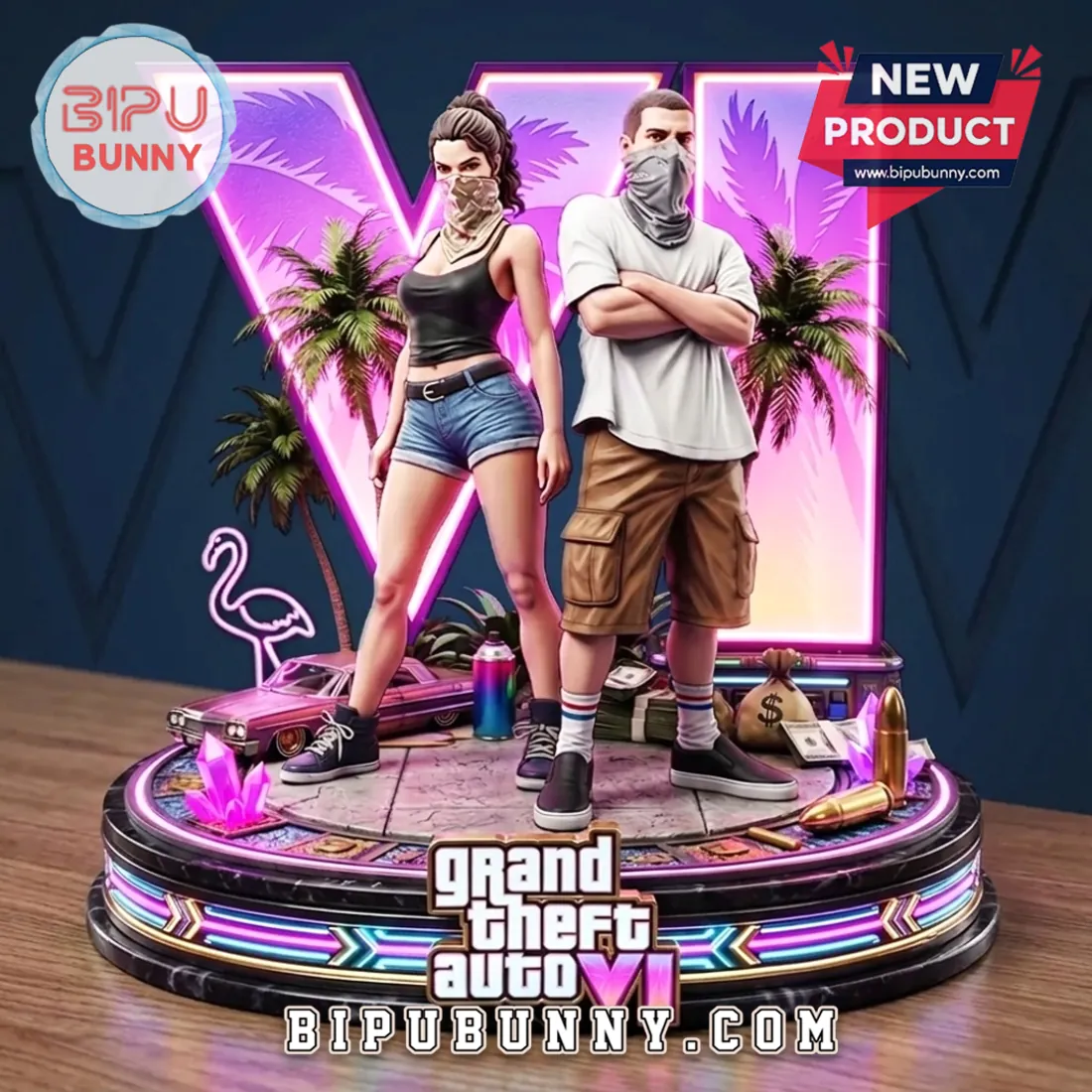 Grand Theft Auto VI LED Acrylic Light Box Grand Theft Auto VI LED Acrylic Light Box