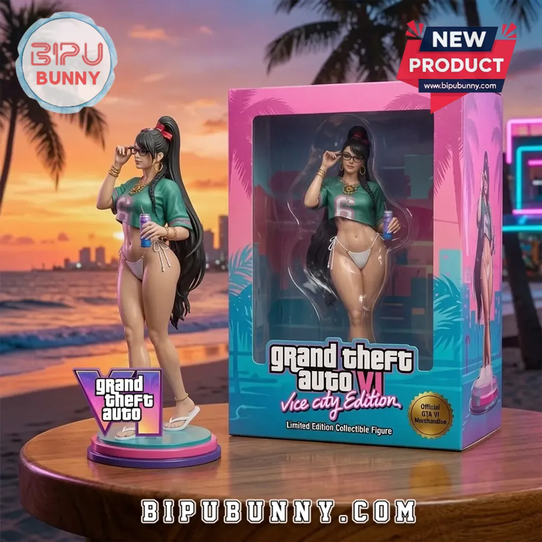 Grand Theft Auto VI Vice City Beach Girl Resin Figure Grand Theft Auto VI Vice City Beach Girl Resin Figure