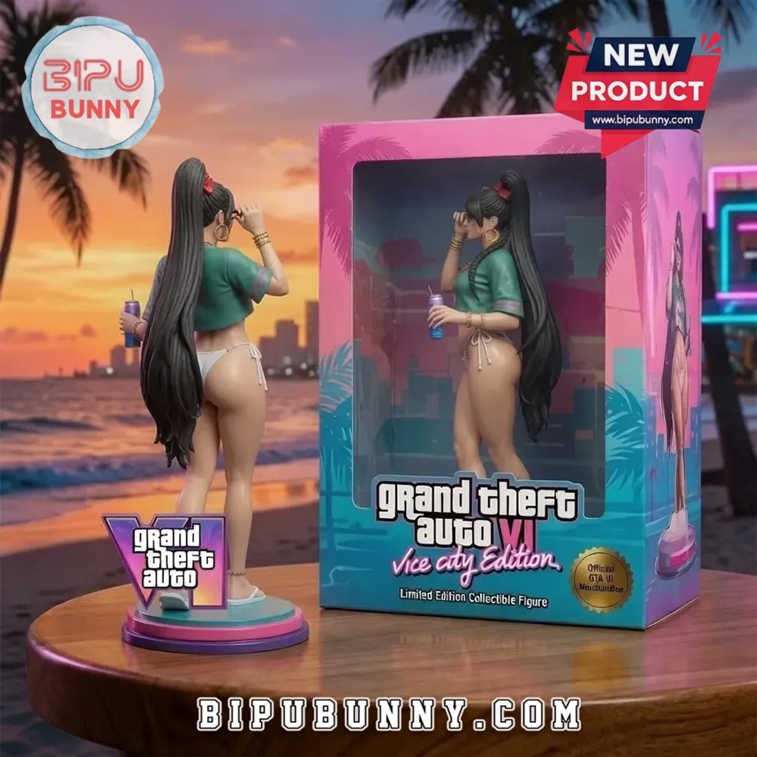 Grand Theft Auto VI Vice City Beach Girl Resin Figure Grand Theft Auto VI Vice City Beach Girl Resin Figure