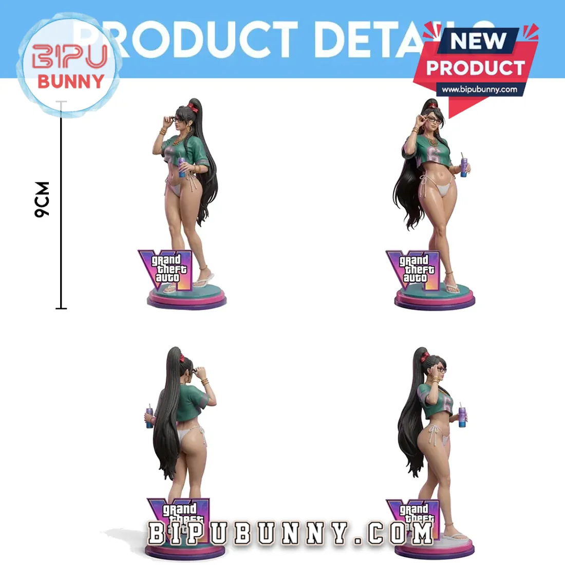 Grand Theft Auto VI Vice City Beach Girl Resin Figure Grand Theft Auto VI Vice City Beach Girl Resin Figure