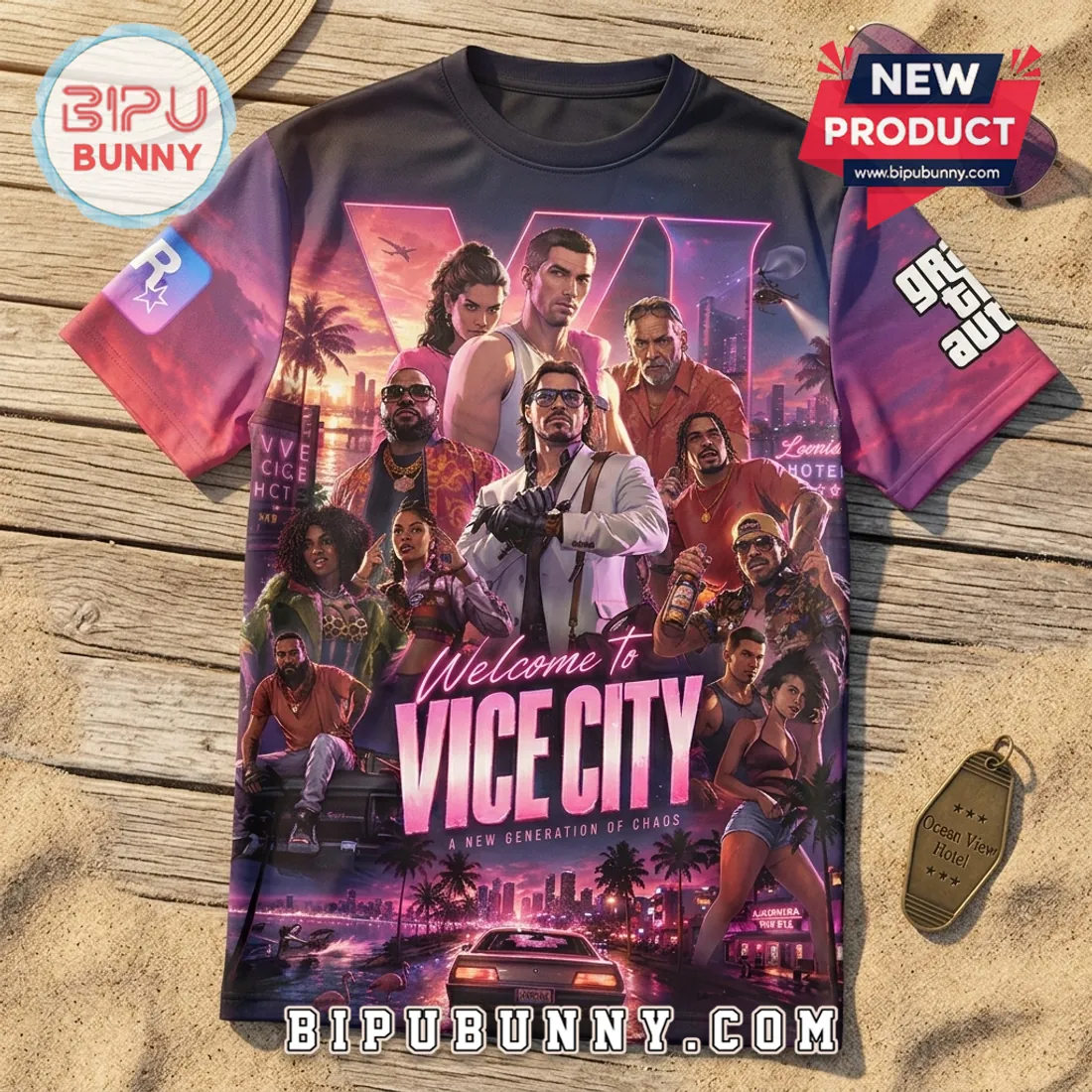 Grand Theft Auto VI Vice City Limited Edition T-Shirt Grand Theft Auto VI Vice City Limited Edition T-Shirt