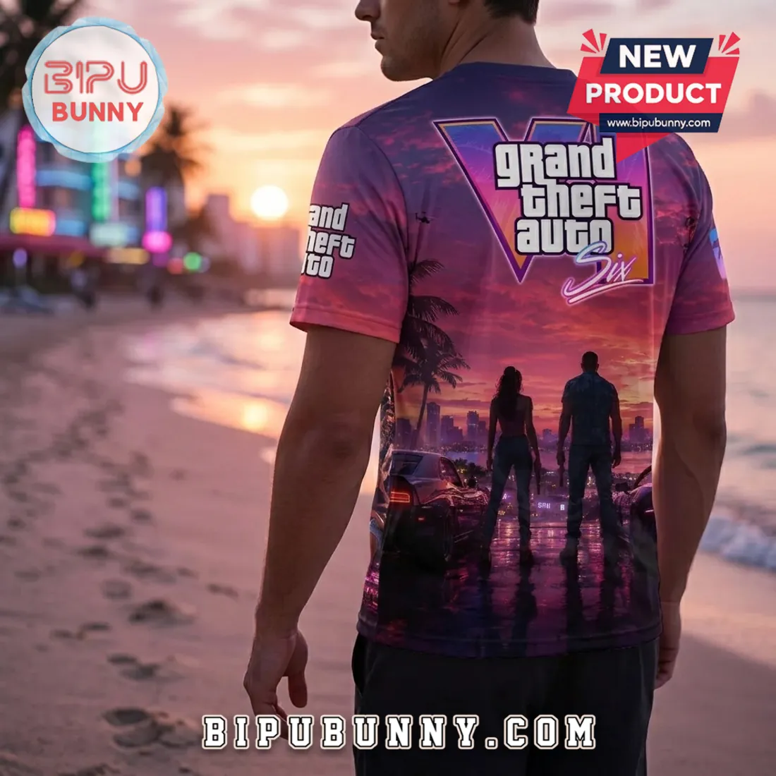 Grand Theft Auto VI Vice City Limited Edition T-Shirt Grand Theft Auto VI Vice City Limited Edition T-Shirt