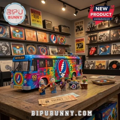 Grateful Dead 60th Anniversary Tie Dye Tour Bus Building Set