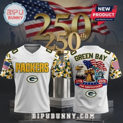 Green Bay Packers 250th USA Anniversary Football Jersey