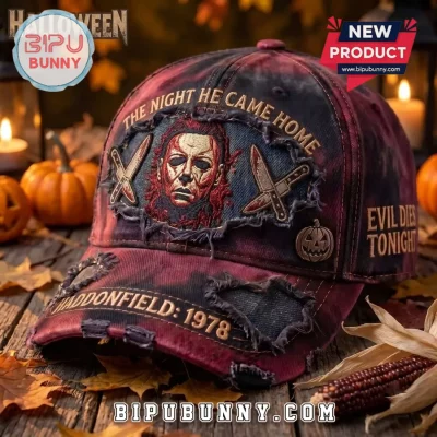 Halloween Michael Myers Haddonfield Distressed Baseball Cap