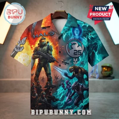 Halo 25th Anniversary Master Chief Covenant Hawaiian Shirt