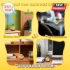 Yellow crochet bee plush holding a sign that reads Bee kind whenever possible but sting like a WASP when you need to.!