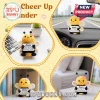 Crochet bee doll with yellow and black yarn, holding a card reading Mama, life is sweeter with your love. Honeybee decor.!