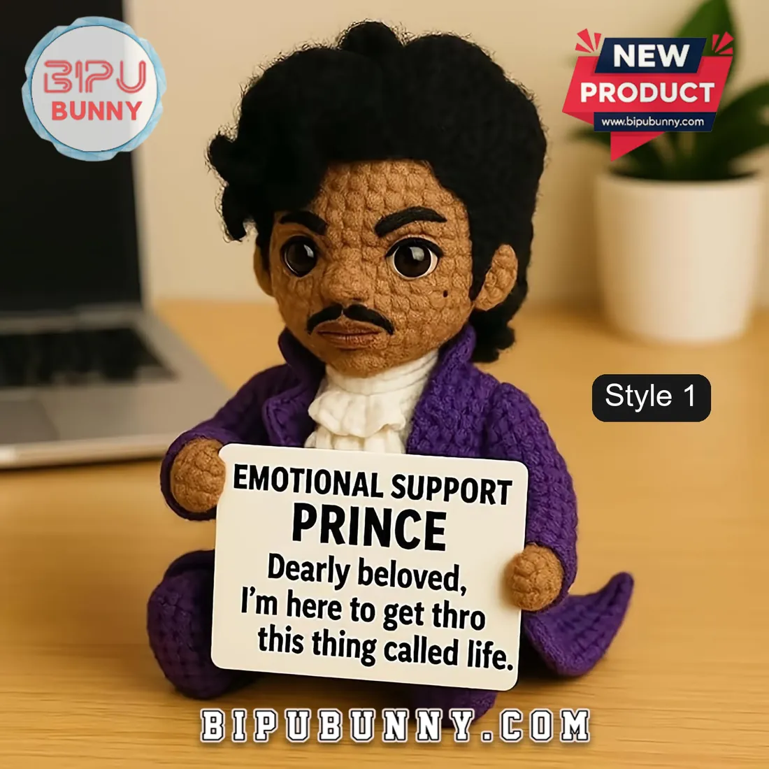 Handmade Crochet Prince Emotional Support Doll Handmade Crochet Prince Emotional Support Doll