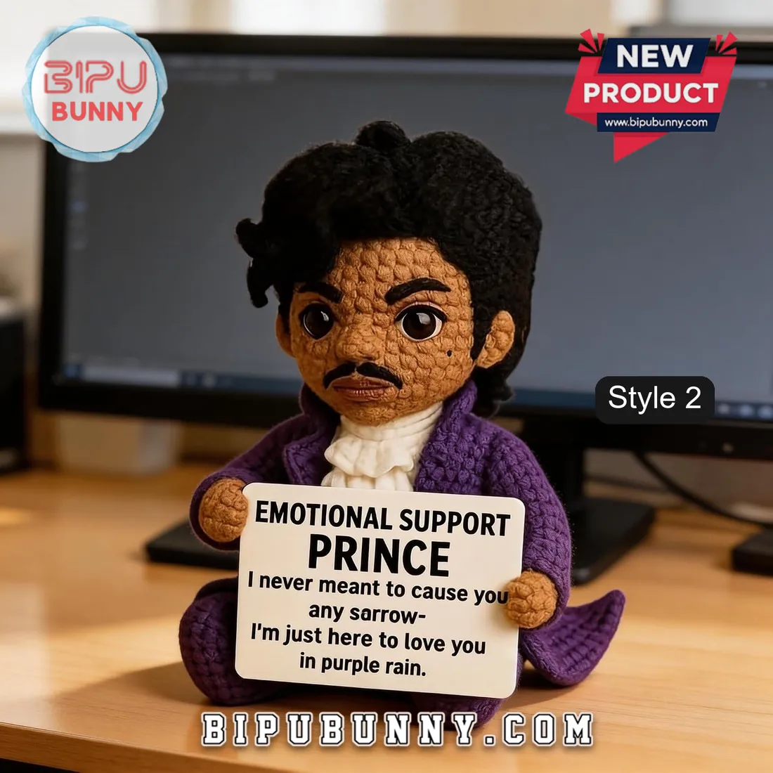 Handmade Crochet Prince Emotional Support Doll Handmade Crochet Prince Emotional Support Doll