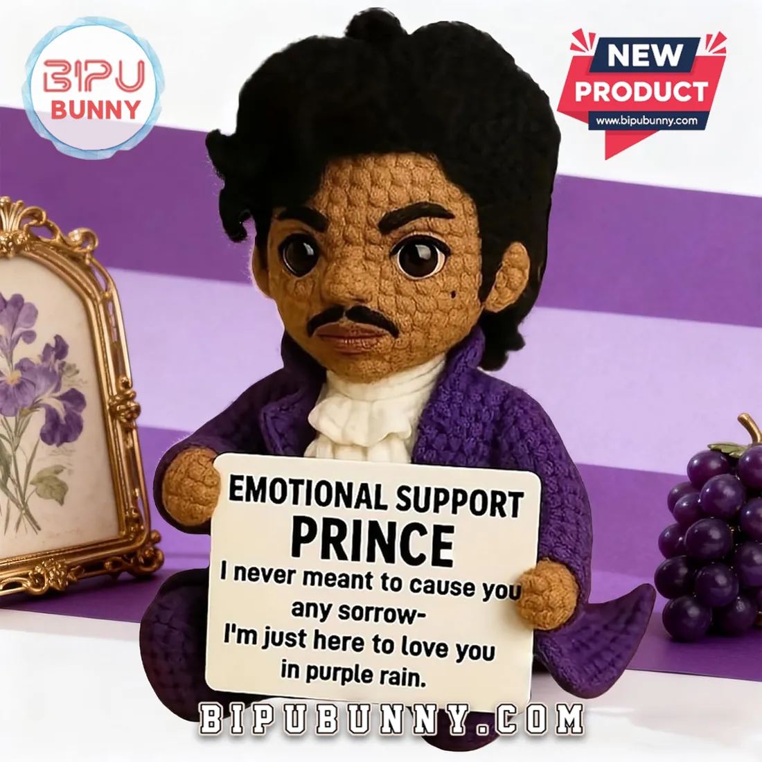 Handmade Crochet Prince Emotional Support Doll Handmade Crochet Prince Emotional Support Doll
