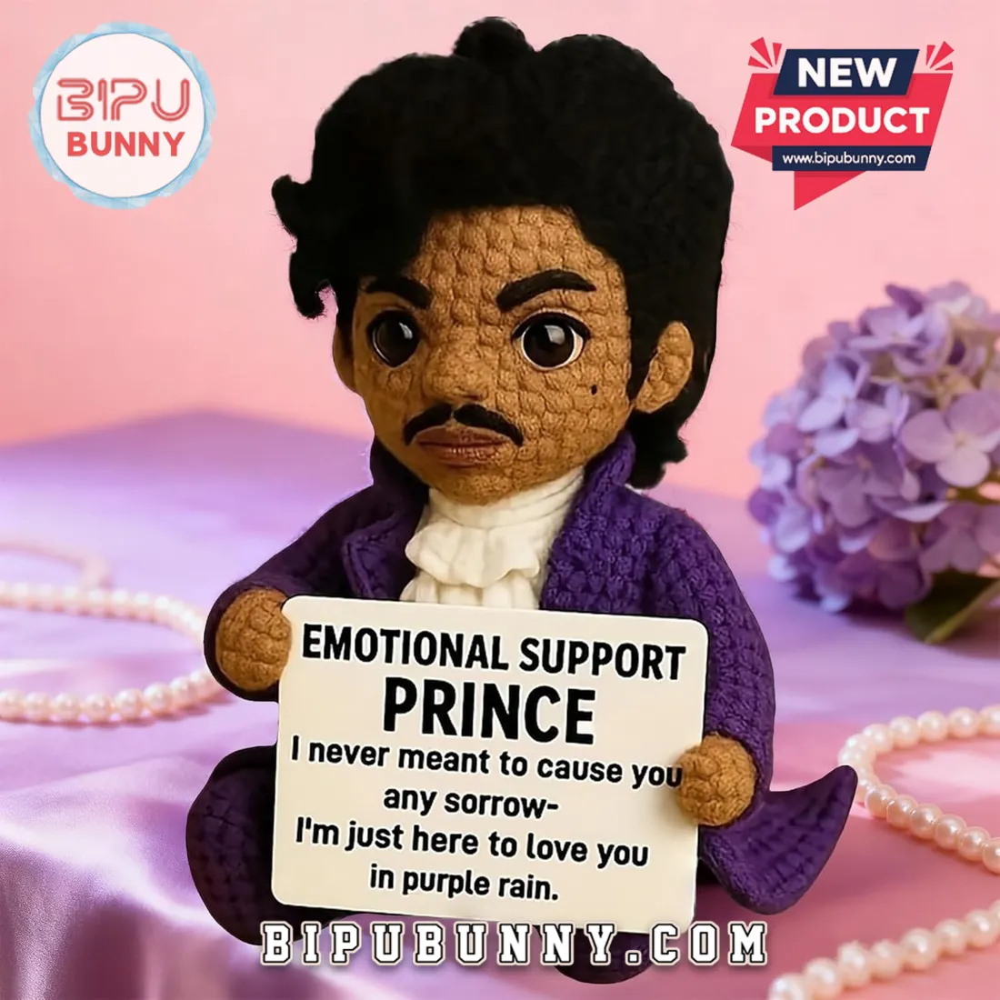 Handmade Crochet Prince Emotional Support Doll Handmade Crochet Prince Emotional Support Doll