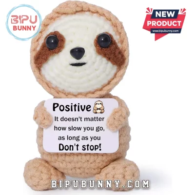 Handmade Crochet Sloth Emotional Support Stuffed Animal