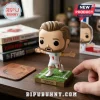 Harry Kane vinyl figure wearing an England kit with number 9 on a green turf base with a plaque reading Harry Kane.!