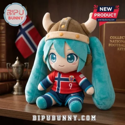 Hatsune Miku Erling Haaland Norway Plush Doll