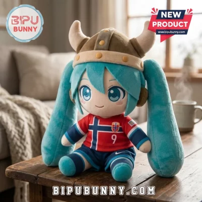 Hatsune Miku Erling Haaland Norway Plush Doll