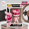 Hello Kitty Motorsport Kitty Racer Pink Vinyl Figure in its original collector box with pink helmet and racing suit.