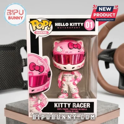 Hello Kitty Motorsport Kitty Racer Pink Vinyl Figure