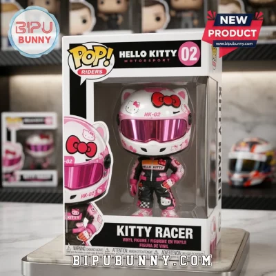 Hello Kitty Motorsport Kitty Racer Pink Vinyl Figure
