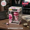 Hello Kitty Motorsport Kitty Racer Pink Vinyl Figure in its branded box with a miniature matching helmet keychain.