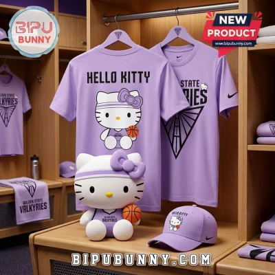 Hello Kitty x Golden State Valkyries Purple T-Shirt