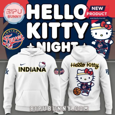 Hello Kitty x Indiana Fever Mascot White Hoodie