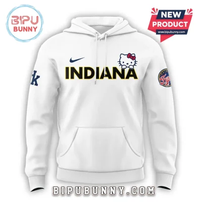 Hello Kitty x Indiana Fever Mascot White Hoodie