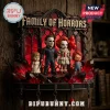 Horror Movie Character Personalized Halloween Key Rack featuring miniature figures of famous villains against red light.