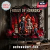 Horror Movie Character Personalized Halloween Key Rack featuring miniature figures of Michael Myers, Pennywise, and Chucky.