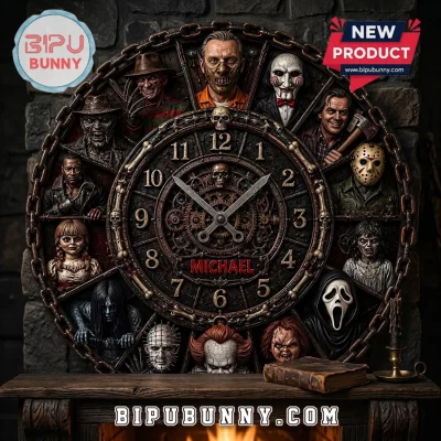 Horror Movie Characters Personalized Wall Clock