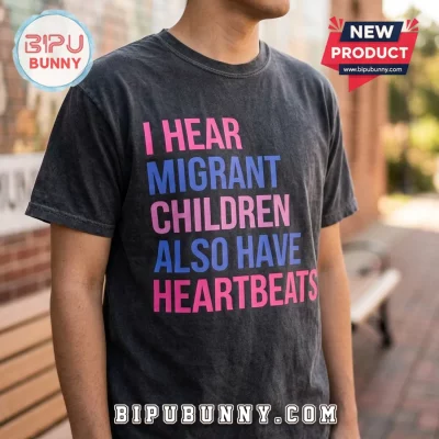Human Rights Migrant Children Heartbeats T-Shirt