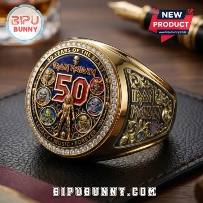 Iron Maiden 50th Anniversary Sculpted Metal Ring