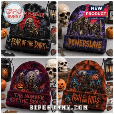 Iron Maiden Halloween Beanie Hat 2026