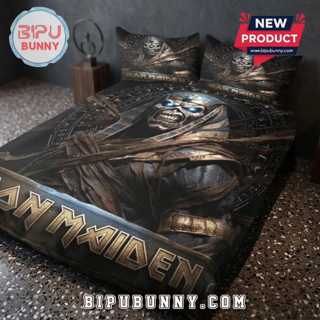 Iron Maiden Powerslave Egyptian Mummy Duvet Bedding Set Iron Maiden Powerslave Egyptian Mummy Duvet Bedding Set