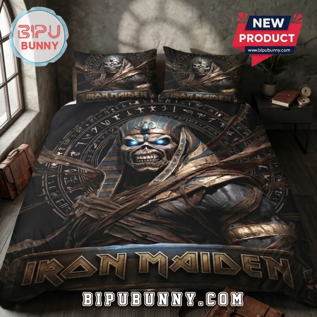 Iron Maiden Powerslave Egyptian Mummy Duvet Bedding Set Iron Maiden Powerslave Egyptian Mummy Duvet Bedding Set