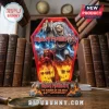 Iron Maiden The Number of the Beast 44th Anniversary LED Resin Lamp featuring Eddie and the devil in a coffin design.