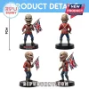 Iron Maiden Eddie The Trooper 9cm vinyl figure holding a tattered Union Jack flag on a black circular display base.!