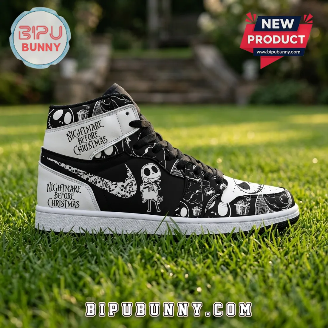 Jack Skellington Nightmare Before Christmas High Top Sneakers Jack Skellington Nightmare Before Christmas High Top Sneakers