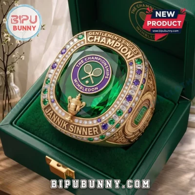 Jannik Sinner Wimbledon 2026 Gold Championship Ring