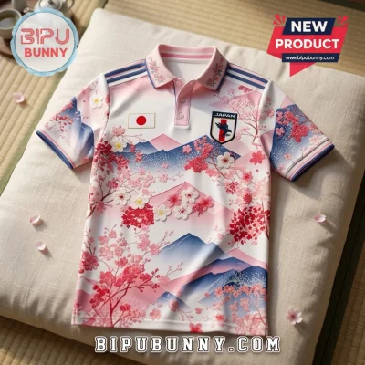 Japan National Team Cherry Blossom Polo Shirt