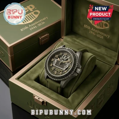 Jeep 85th Anniversary Olive Green Military Edition Watch Jeep 85th Anniversary Olive Green Military Edition Watch