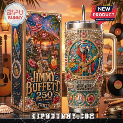 Jimmy Buffett 250 Years of Freedom 40oz Handle Tumbler