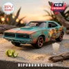 Jimmy Buffett Margaritaville Custom Diecast Vehicles featuring a distressed teal muscle car with tropical art on a beach.