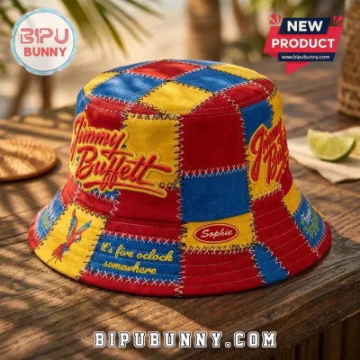 Jimmy Buffett Patchwork Custom Bucket Hat
