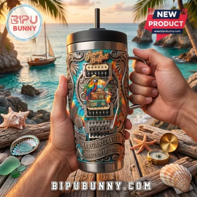 Jimmy Buffett Yeti Tie Dye 40oz Handle Tumbler